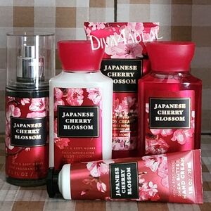 Bath & Body Works JAPANESE CHERRY BLOSSOM 5PC Mini Set